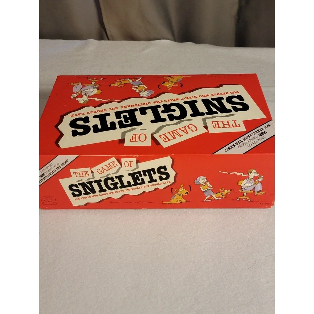 THE GAME OF SNIGLETS BY THE GAMES GANG‎ -1989 - VINTAGE